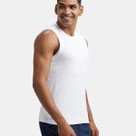 Super Combed Cotton Rib Solid Round Neck Muscle Vest