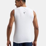 Super Combed Cotton Rib Solid Round Neck Muscle Vest