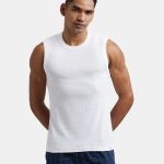 Super Combed Cotton Rib Solid Round Neck Muscle Vest