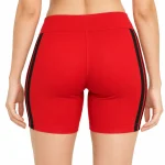 Lovable Sport Dojo Striped Sports Shorts for Women – Red