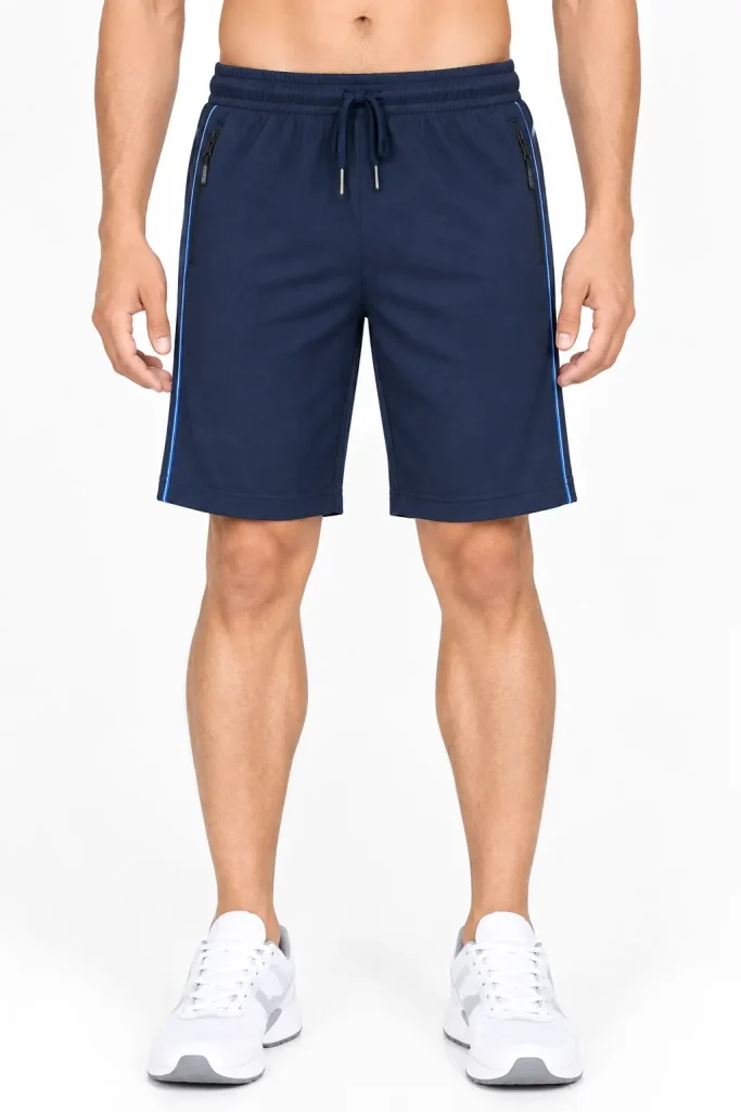 Macroman Sports Active MS615 Power Shorts ZIPUP