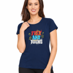Sweet Dreams Women's Printed Round Neck T-Shirt