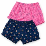 Jockey Juniors Girls Super Combed Cotton Printed Bloomers – SG06P (Pack of 2)