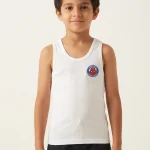 Sporto Marvel Boys White Cotton | Sleeveless Round Neck Vest - Pack of 2