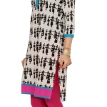 Astitva Women Printed V-neck Calf Length Kurta (Medium)