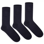 Supersox Kids Black Cotton School Uniform Socks – Pack of 3 Pairs