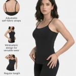 Enamor E001 White Cotton Stretch Camisole for Women