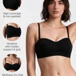 Enamor A019 Wirefree Strapless Perfect Shaping Bra - Black