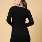 RIGO Women Full Sleeve Side Slit Dress