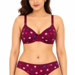 Desire Mamta Set Heart Print Bra and Panty - Bridal Wear