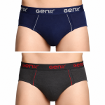 GenX Gusto Men's Cotton Brief – #GB14 (Pack of 2)