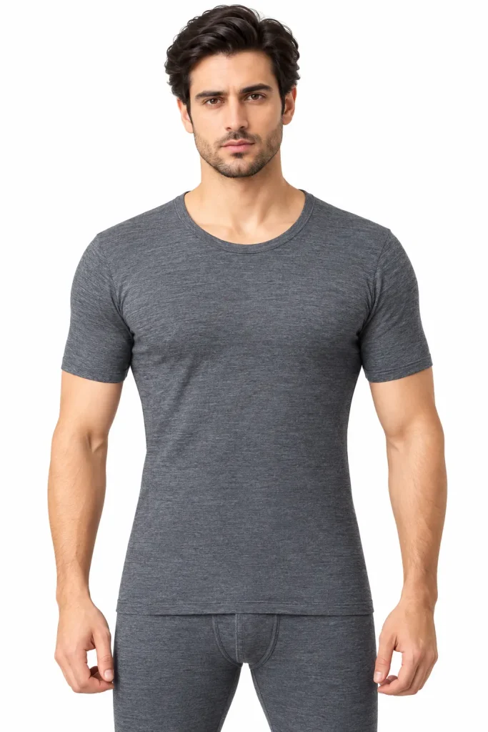 Macroman Wonder Thermal Round Neck Half Sleeve