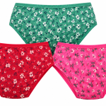 VIP Feelings Passion Women's Panty Inner Elastic Print – (Pack of 3)