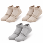 Supersox Bamboo Ankle Socks – Beige & Light Grey