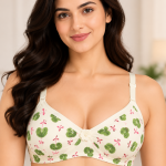 Desire Women's Green Floral Print Bra Combo – Pack of 2