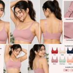 Desire Women's Sports Bra – Adjustable Strap Comfort Bra pack of 6