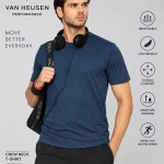 Van Heusen Men’s Performance Crew Neck T-Shirt-M