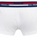 Jockey USA Originals Boys Cotton Stretch Trunk – UB 03, White