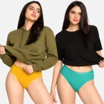 LUX Amore Hipster #201 Women's Plain Panty – (Pack of 2)