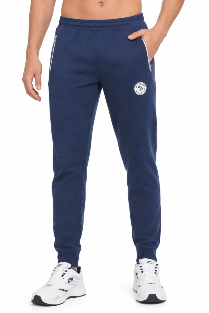 Macroman Sports Active MS-609 B/M Men's Black Melange Jogger
