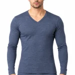 Macroman Wonder Thermal M1063 V-Neck Full Sleeve – Denim Melange