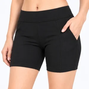 Women’s Black Athletic Short Capri – Sports & Workout Wear