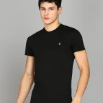 Benetton Men’s Round Neck T-Shirt 666DI – Black