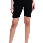 AMUL COMFY Women's Plain Black Cotton Cycling Shorts