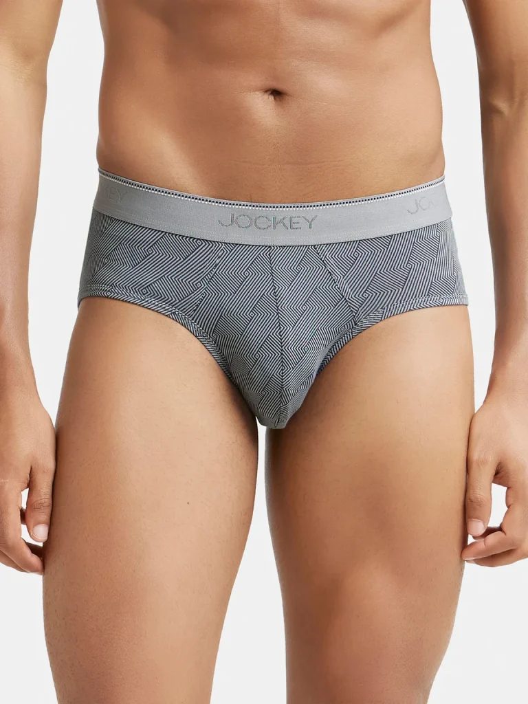 JOCKEY EL08 Super Combed Cotton Elastane Stretch with StayFresh Tech Printed Men Brief
