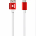 Swiss Military Micro USB TPWH Fast Charging Cable – White, 1.2m, 2.4A